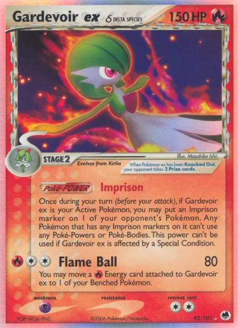 Gardevoir ex δ, card 93 from Dragon Frontiers