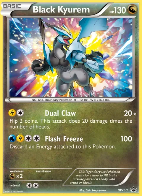 Black Kyurem, card BW58 from BW Black Star Promos