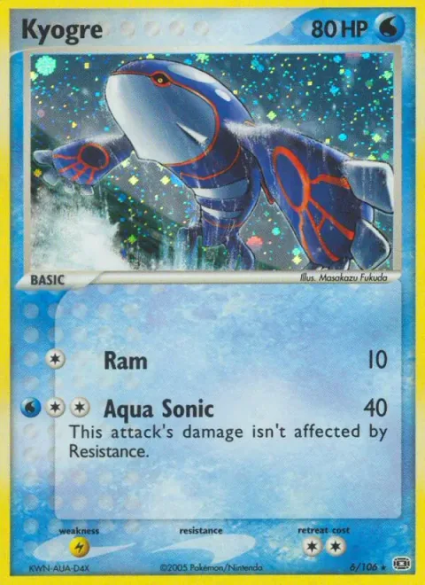 Kyogre, carte 6 de Emerald