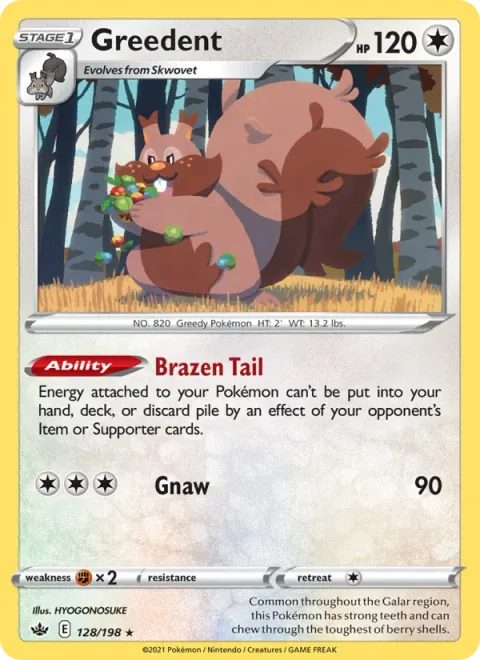 Greedent, carte 128 de Chilling Reign