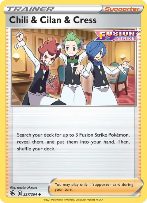 Chili & Cilan & Cress, card 227 from Fusion Strike