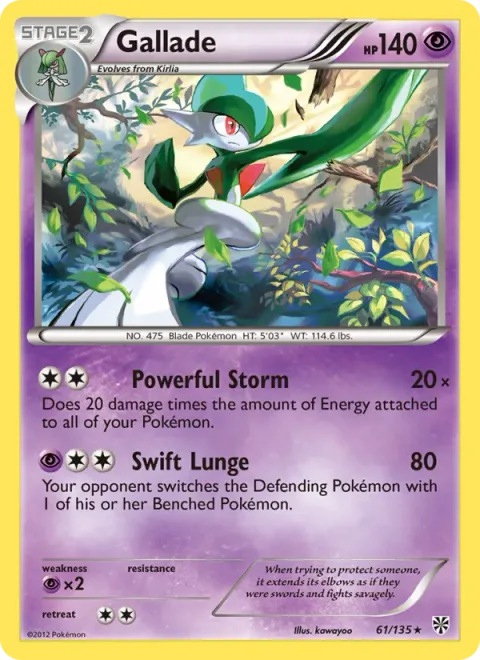 Gallade, carte 61 de Plasma Storm