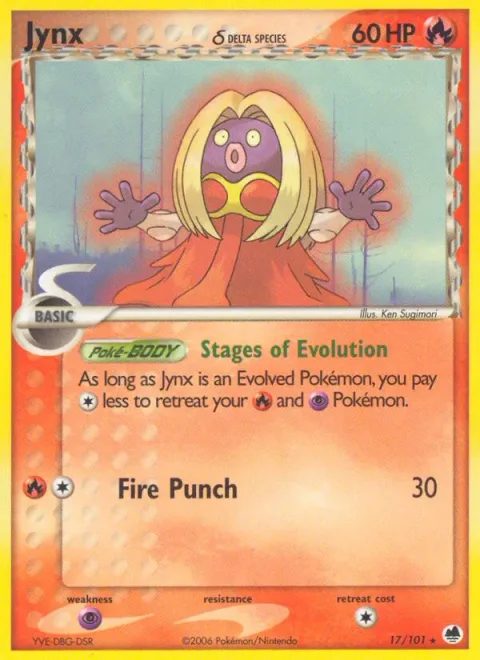 Jynx δ, card 17 from Dragon Frontiers