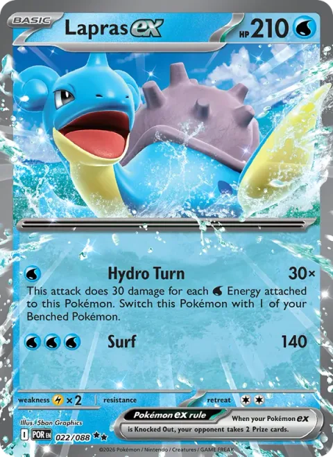 Lapras ex, carte 022 de Perfect Order