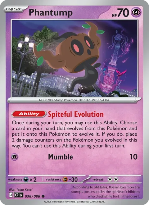 Phantump, carte 038 de Chaos Rising