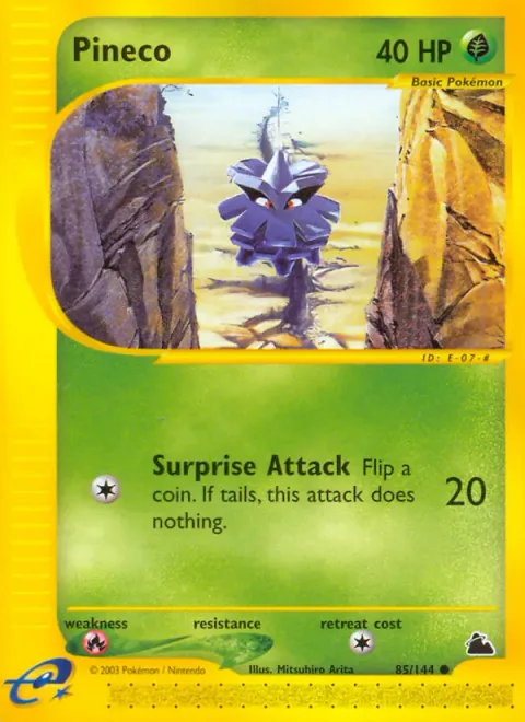 Pineco, card 85 from Skyridge