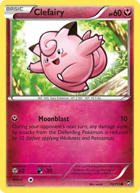 Clefairy, card 70 from Furious Fists