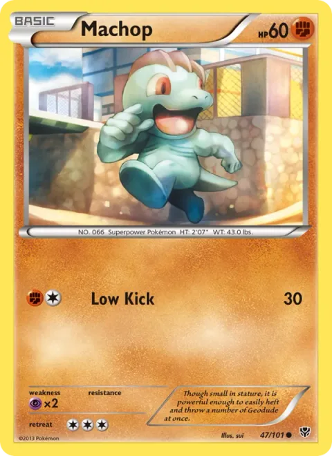 Machop, card 47 from Plasma Blast