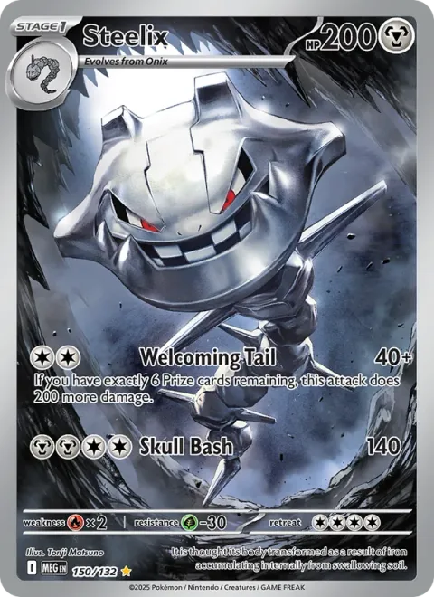 Steelix, card 150 from Mega Evolution