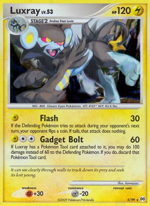 Luxray, carte 5 de Arceus