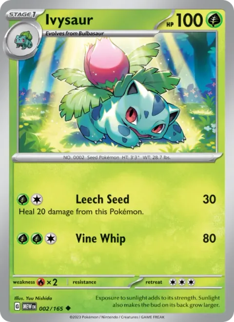 Ivysaur, card 002 from 151