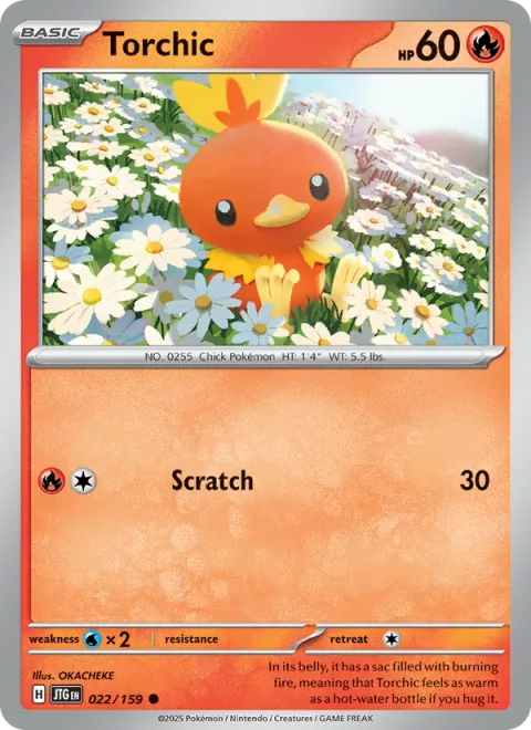 Torchic, card 022 from Journey Together