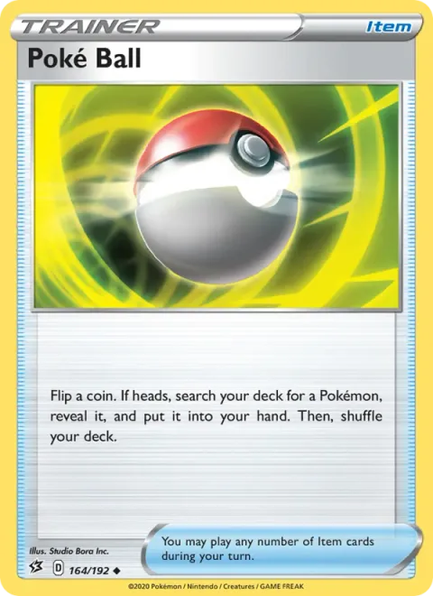Poké Ball, card 164 from Rebel Clash