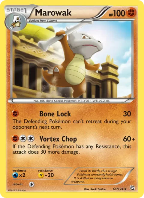 Marowak, card 61 from Dragons Exalted