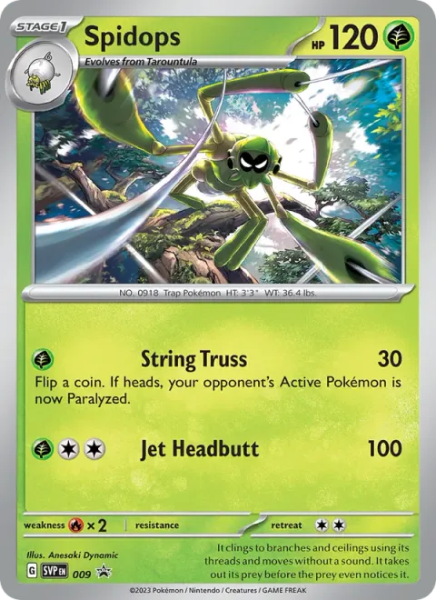 Spidops, carte 009 de SVP Black Star Promos