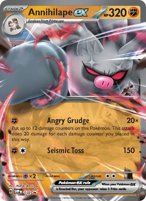 Annihilape ex, carte 032 de SVP Black Star Promos