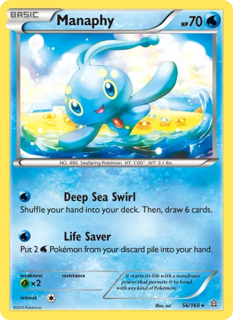 Manaphy, carte 56 de Primal Clash