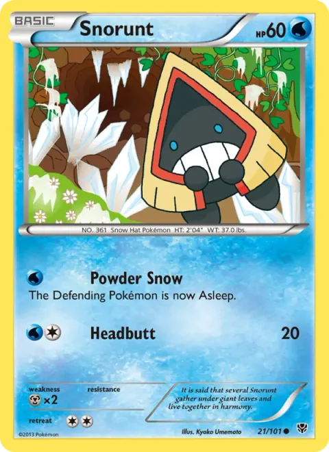 Snorunt, carte 21 de Plasma Blast