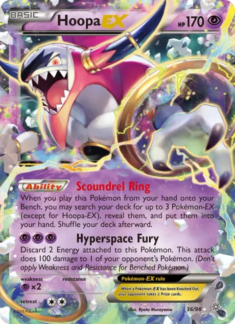 Hoopa EX, card 36 from Ancient Origins
