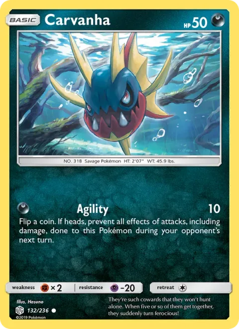 Carvanha, card 132 from Cosmic Eclipse