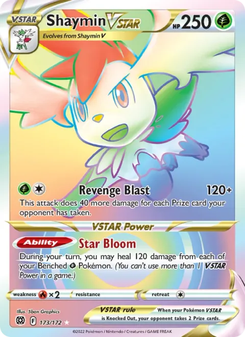 Shaymin VSTAR, carte 173 de Brilliant Stars