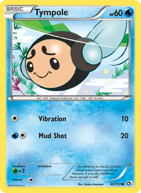 Tympole, card 40 from Legendary Treasures