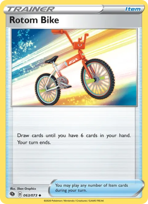 Rotom Bike, carte 63 de Champion's Path