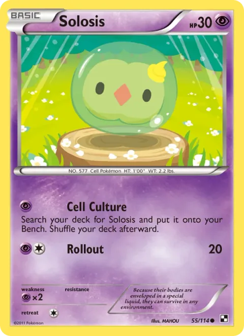 Solosis, card 55 from Black & White