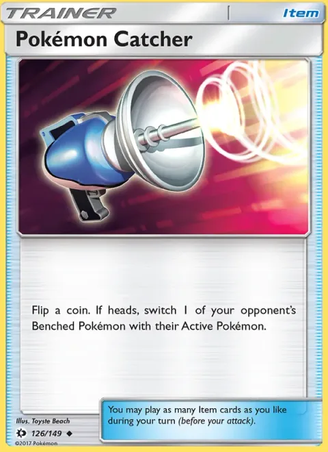 Pokémon Catcher, card 126 from Sun & Moon