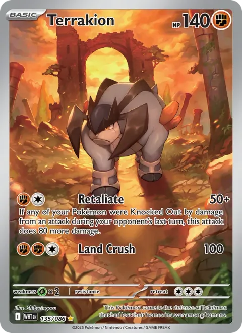 Terrakion, card 135 from White Flare