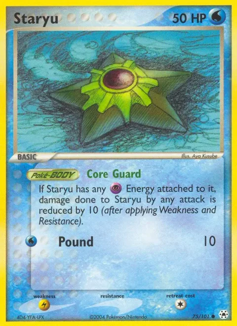 Staryu, carte 75 de Hidden Legends