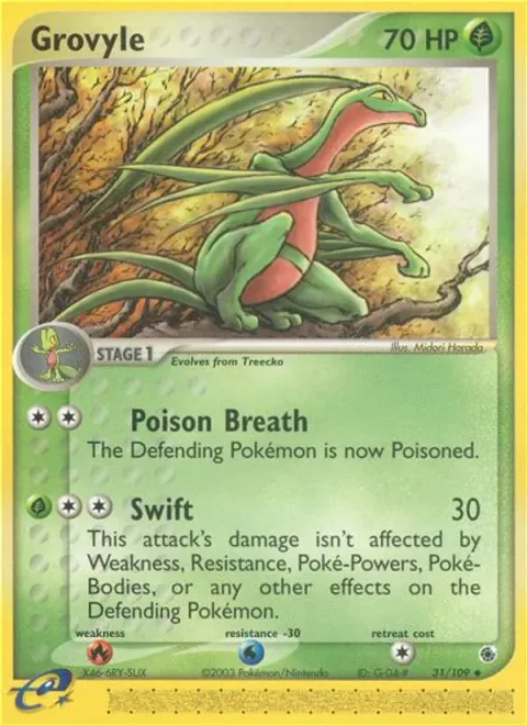 Grovyle, carte 31 de Ruby & Sapphire