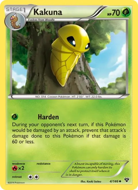 Kakuna, card 4 from XY