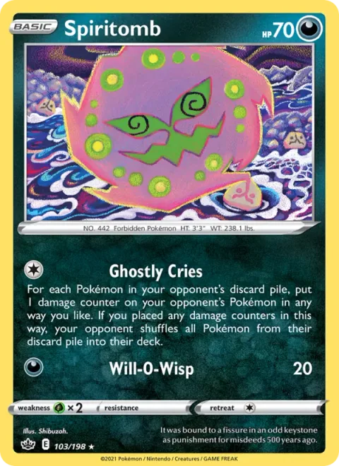 Spiritomb, carte 103 de Chilling Reign
