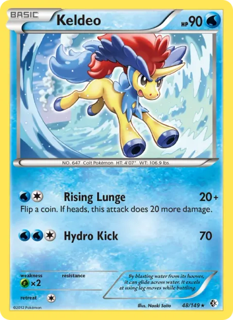 Keldeo, card 48 from Boundaries Crossed