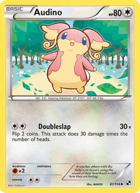Audino, card 87 from Black & White