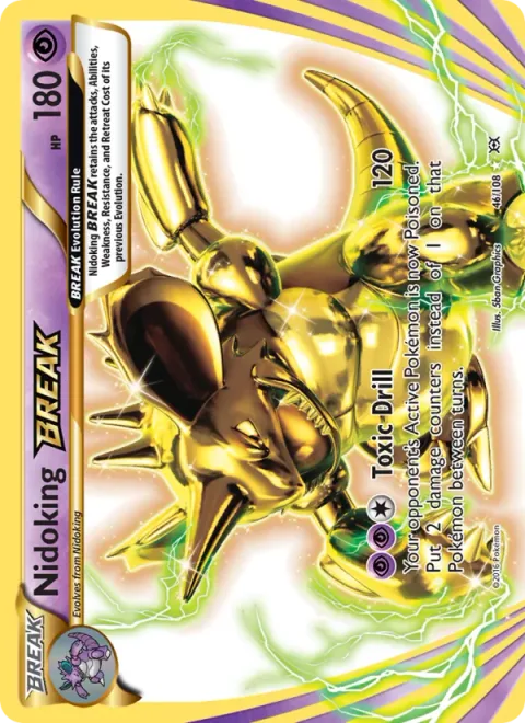 Nidoking BREAK, carte 46 de Evolutions
