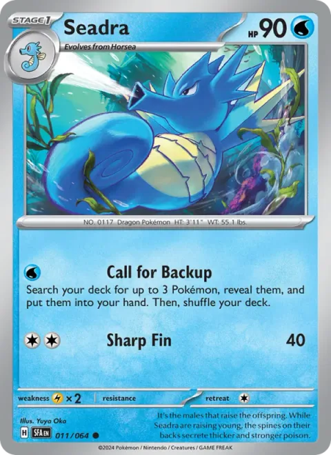 Seadra, card 011 from Shrouded Fable