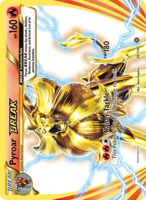 Pyroar BREAK, card 24 from Steam Siege
