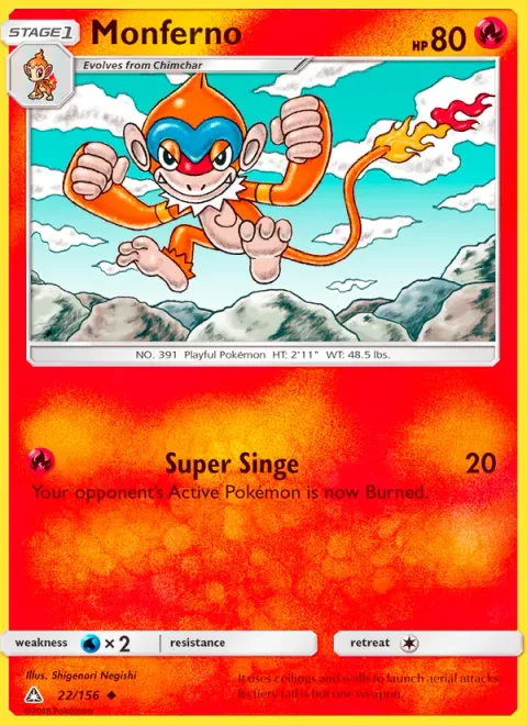 Monferno, card 22 from Ultra Prism
