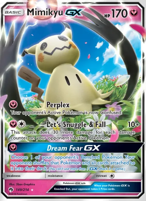 Mimikyu GX, card 149 from Lost Thunder