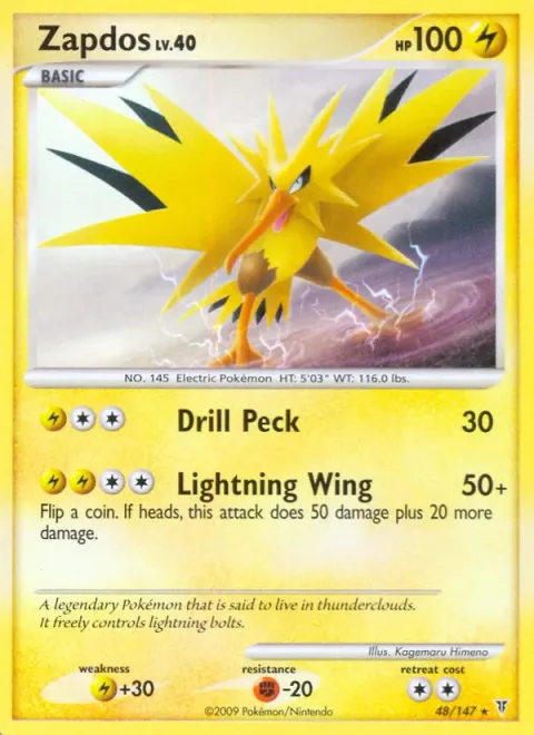 Zapdos, carte 48 de Supreme Victors