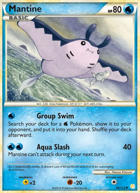 Mantine, card 45 from HeartGold SoulSilver