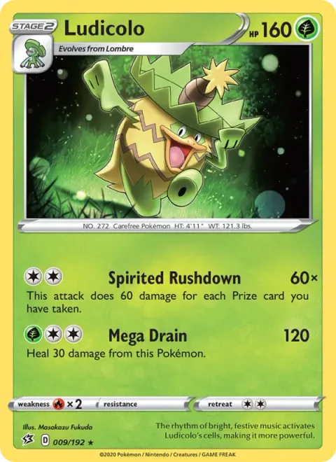 Ludicolo, card 9 from Rebel Clash