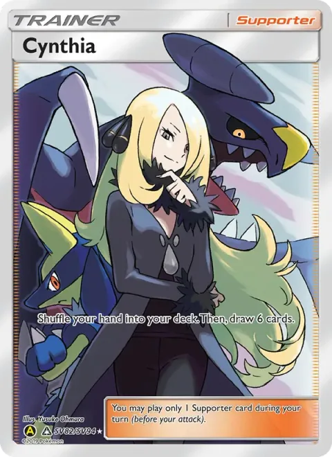 Cynthia, carte SV82 de Hidden Fates Shiny Vault