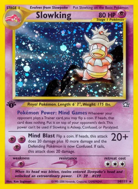 Slowking, carte 14 de Neo Genesis