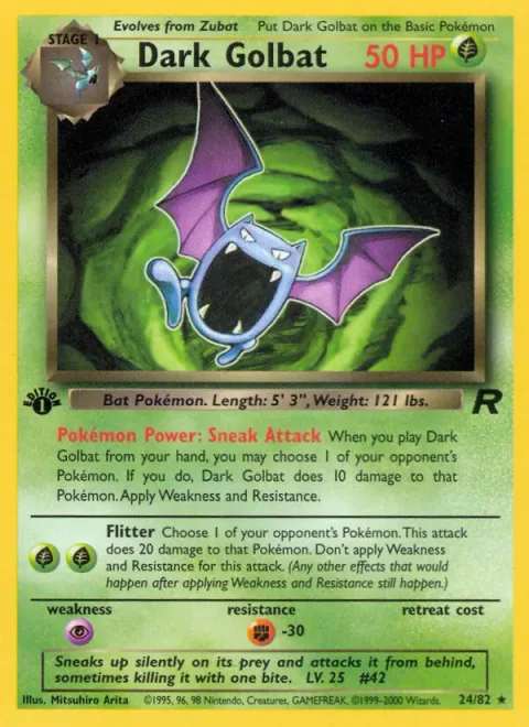 Dark Golbat, carte 24 de Team Rocket