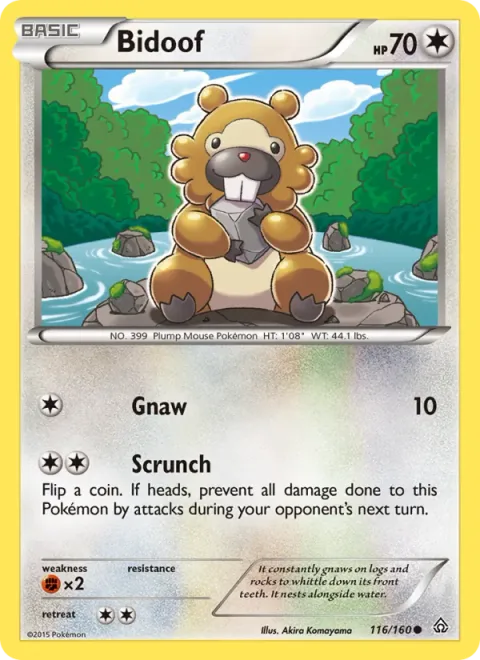 Bidoof, carte 116 de Primal Clash
