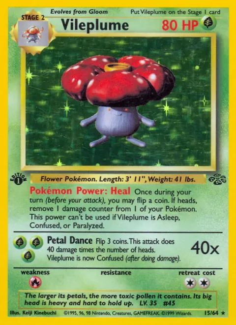 Vileplume, carte 15 de Jungle