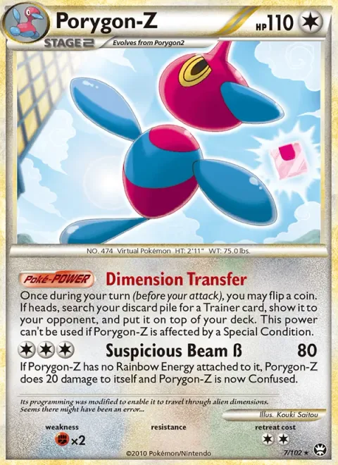 Porygon-Z, card 7 from Triumphant